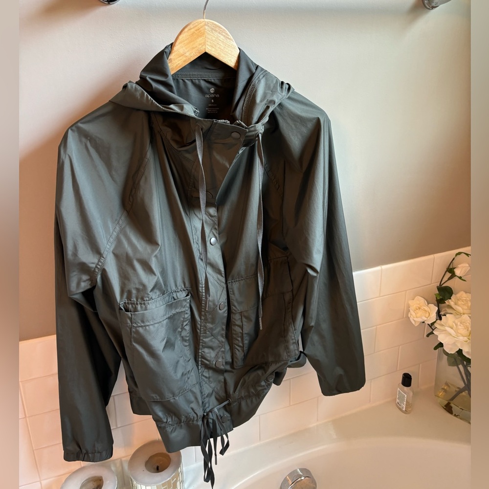 Forest green Rain jacket